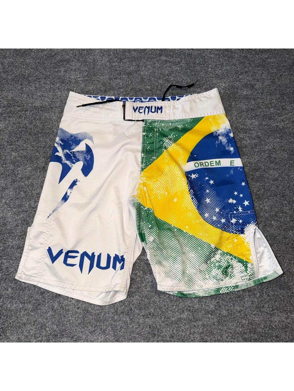 Venum Brazil Jiujitsu MMA Fight Shorts Mens XS Vintage Y2K 90s Rare
